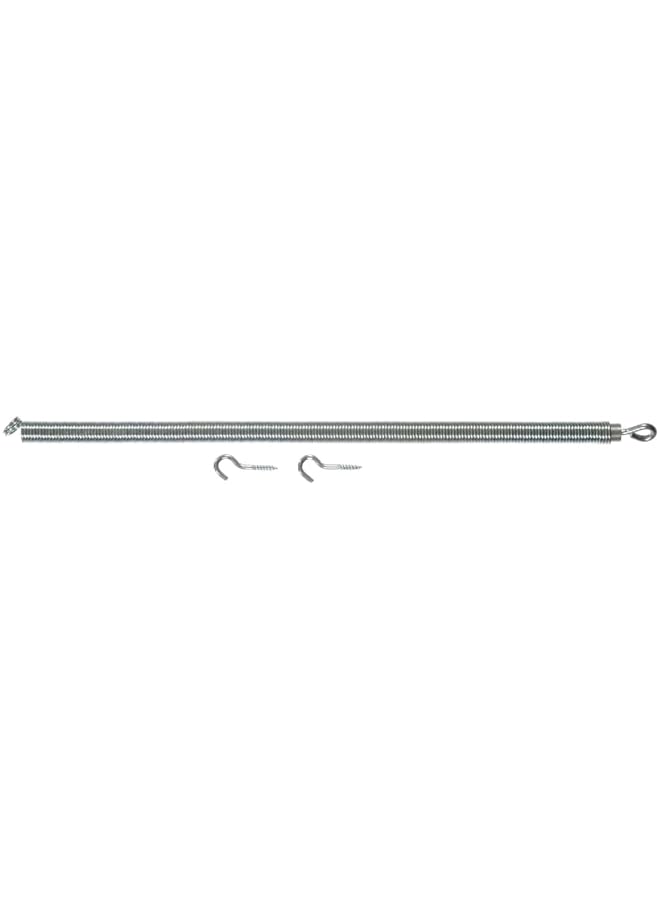 Zinc Plated Adjustable Metallic Door Spring Silver 0.5 X 18.5Inch 5287461