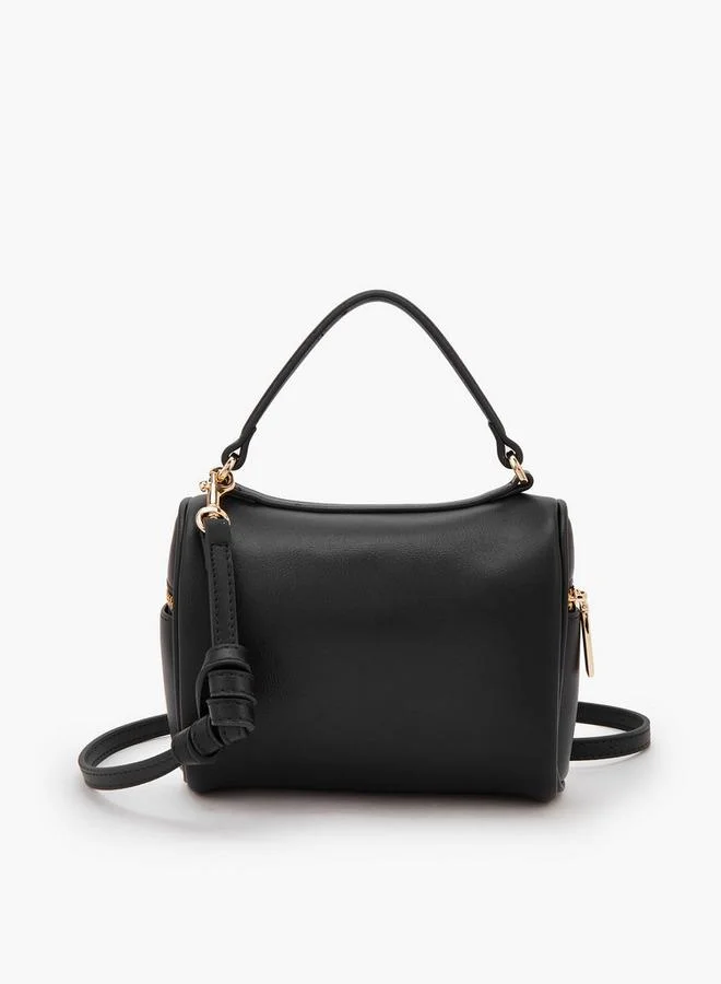 Celeste BLACK Solid Crossbody Bag With Padlock Accent for Women | Best Price UAE