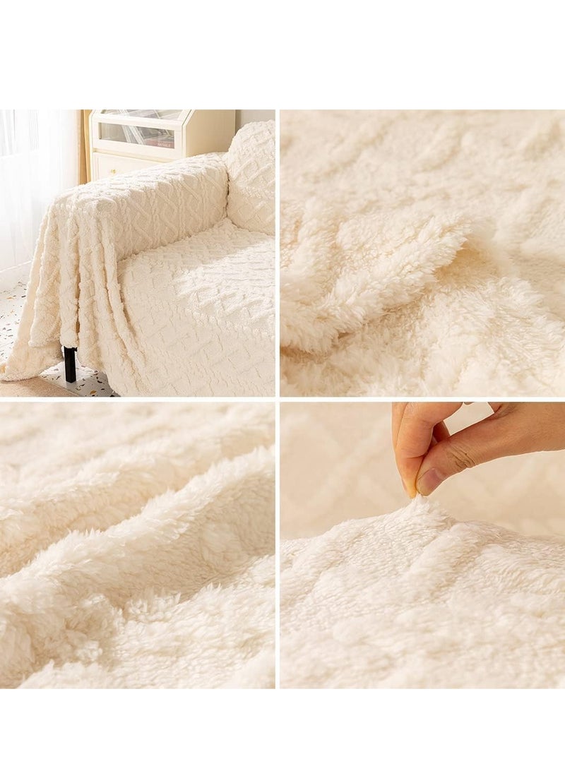 BAIG Thickened Plush Sofa Throw Blankets Dust Anti-cat Scratch Universal Sofa Blankets Sofas Towel for Living Room Bedroom Bed Sofa - Image 2