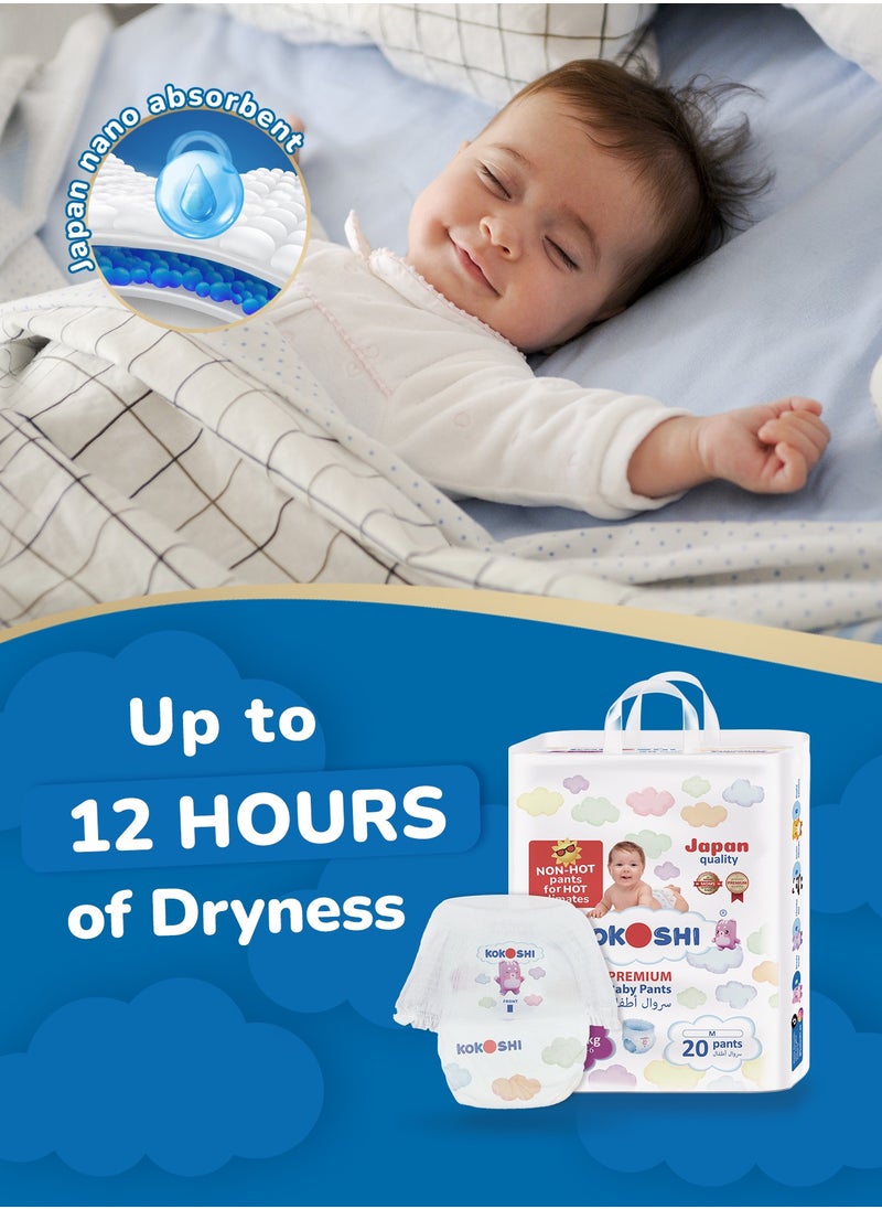 Kokoshi Premium Baby Size 3 6-10Kg Eco Friendly And Hypoallergenic Japan Quality Pant Diapers 20 Diapers  - Image 3