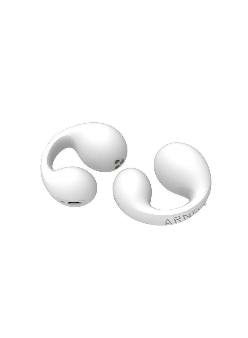 TW01 Sound Earcuffs Upgrade Plus Earring Wireless Bluetooth Earphones TWS Ear Hook Headset Sport Earbuds -White