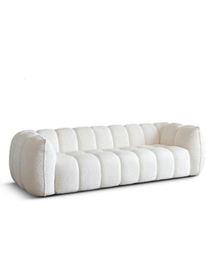 Comfynest Comfynest Pine 3-Seater Tuxedo Arm Modern Sofa Synthetic Upholstery 