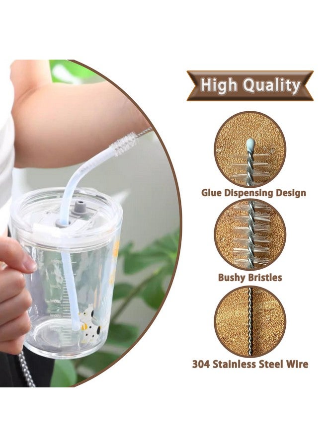CIDYAUST Straw Cleaner Brush for Stanley Cup, 10 inch Straw Cleaning Brush for 20/30/40 oz Stanley Mugs, Stanley Straw Cleaner for Baby Bottles,Various Straws,Sippy Cup and Hummingbird Feeders,8-Pack. - Image 3
