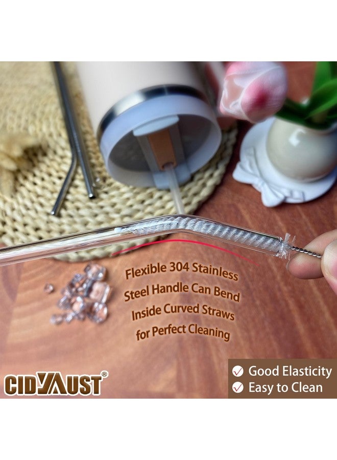 CIDYAUST Straw Cleaner Brush for Stanley Cup, 10 inch Straw Cleaning Brush for 20/30/40 oz Stanley Mugs, Stanley Straw Cleaner for Baby Bottles,Various Straws,Sippy Cup and Hummingbird Feeders,8-Pack. - Image 4