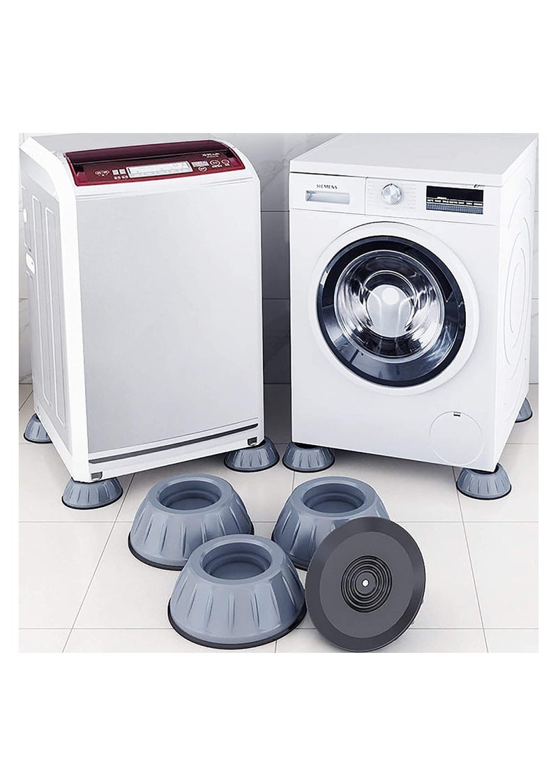 Rubber Anti Vibration Pads,For Washing Machine And Dryer,Universal Fit Feet,Washing Support,Washing Foot Pads,Pack Of 4, Gray-Black, Sfz-543 - Image 2