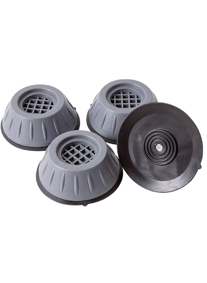 Rubber Anti Vibration Pads,For Washing Machine And Dryer,Universal Fit Feet,Washing Support,Washing Foot Pads,Pack Of 4, Gray-Black, Sfz-543 - Image 1