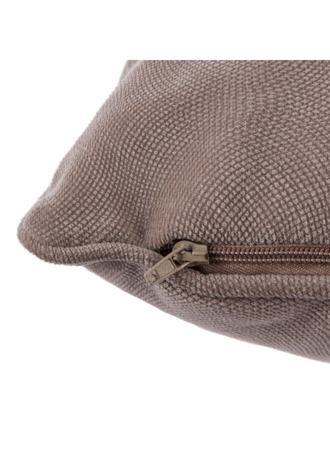 atmosphera Lilou High Quality Rectangular Shaped Cushion Taupe 30 x 50cm 146201C - Image 2