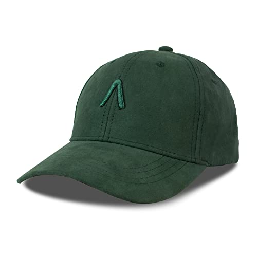 Aavjo Unisex Faux Suede Baseball Adjustable Cap for Men Women (Green) - Image 1