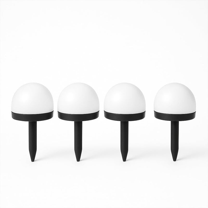 PremiumAV Solar Garden Dome Lights – Set of 4 LED Outdoor Waterproof Pathway Lights for Lawn, Landscape, Walkway, Driveway, Yard & Patio Decoration - Image 4