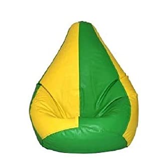 TRUE 2 F Yellow Green Bean Bag Cover Single True 2f - Image 1