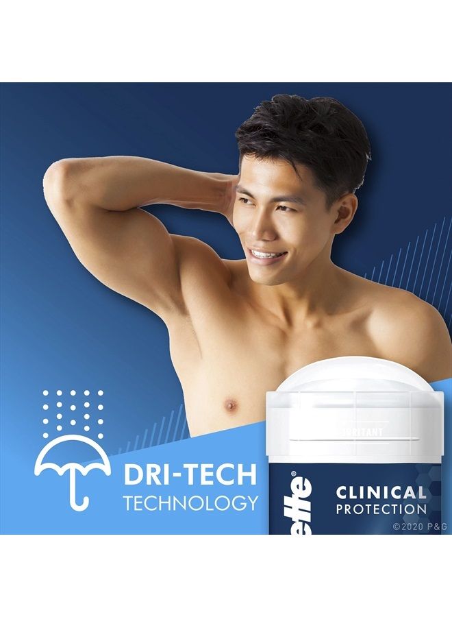 Gillette شفرات حلاقة للرجال من Clinical Advanced Solid لحماية طويلة الأمد من العرق، Ultimate Fresh، 2.6 أونصة - Image 5