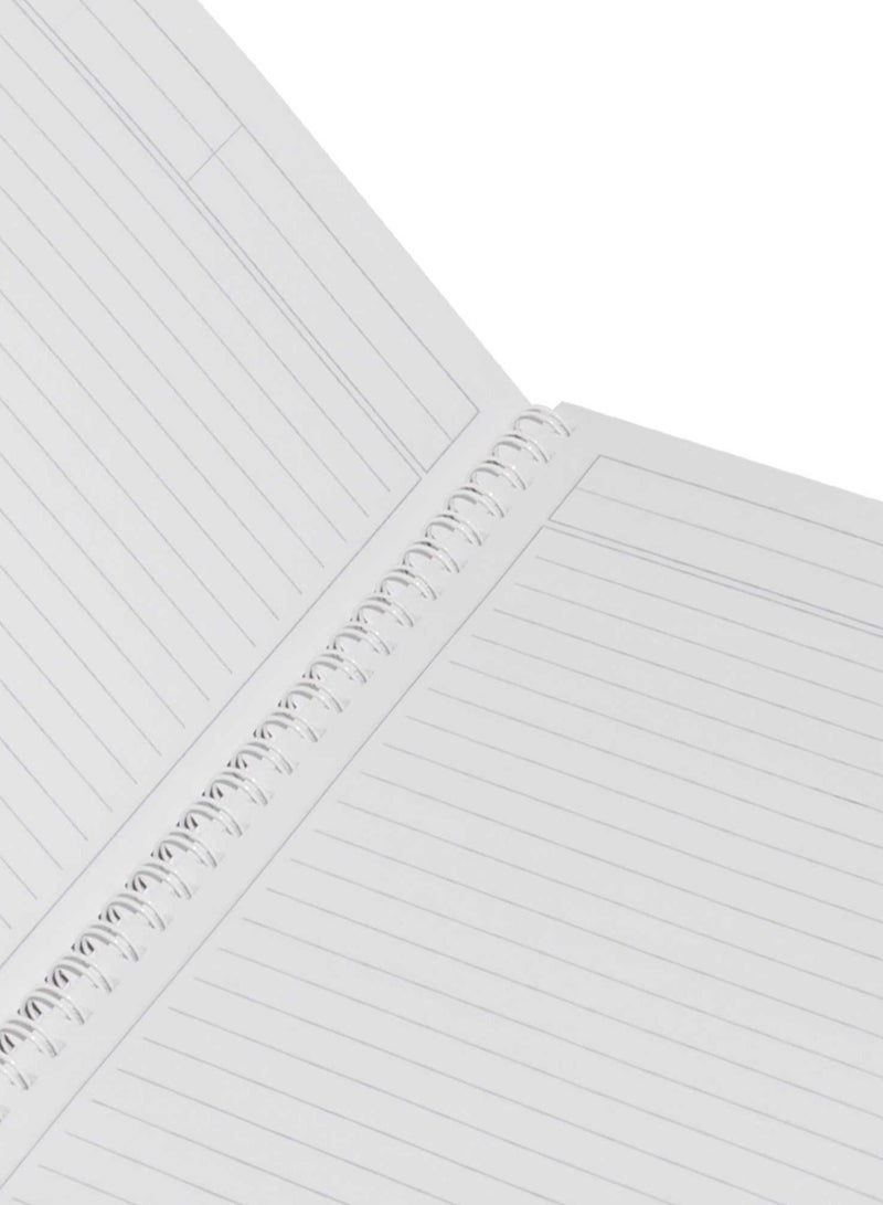 FIS LIGHT Pack of 10 Design Spiral Soft Cover Notebook,With Border,10X8 Inches (25.4 X 20.32 Cm) 80 Sheets -LINB108801613S - Image 3