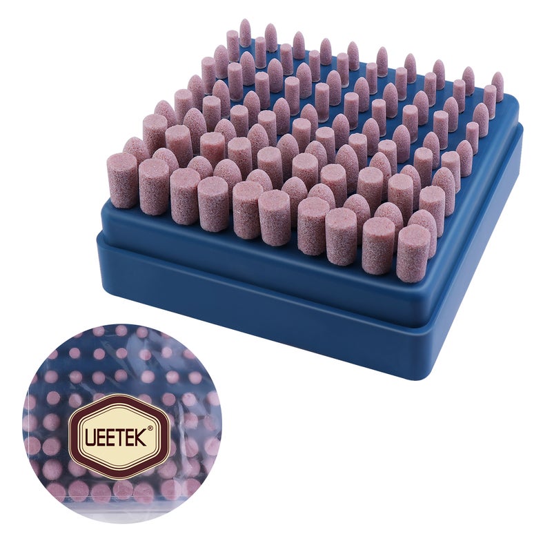 100pcs 3mm Abrasive Mandrel Mounted Grinding Polishing Tool ( ) - Image 1