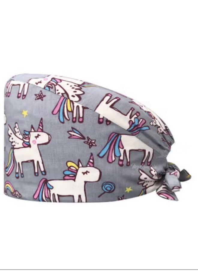 Nurse Hat With Small Fresh And Cute Pattern Medical Work Hat