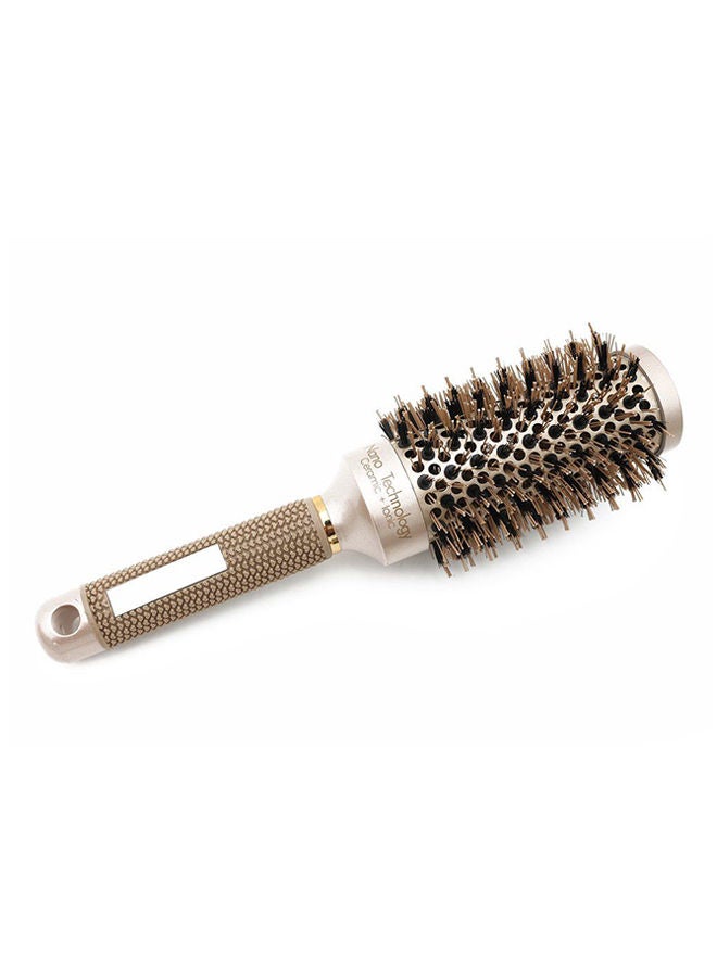 NIBEMINENT Round Bristle Hairdressing Brush Gold 45mm - Image 1