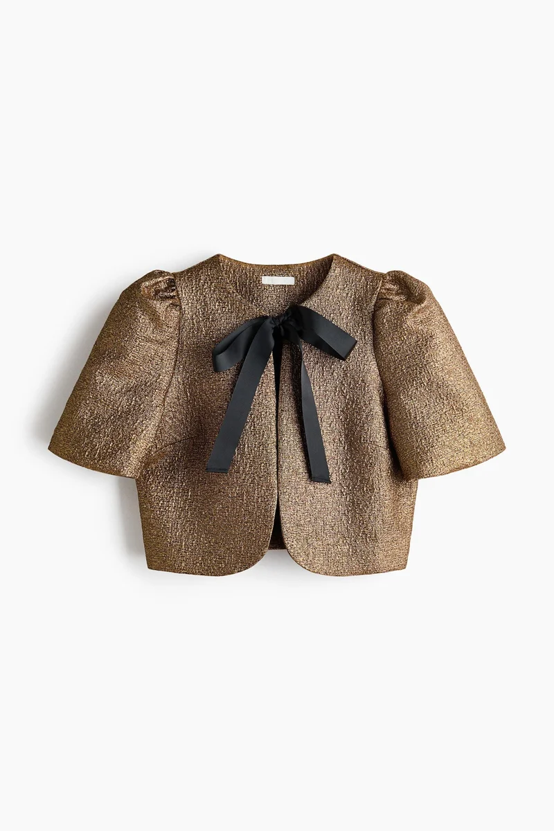 اتش اند ام بلوزة بأكمام منفوخة