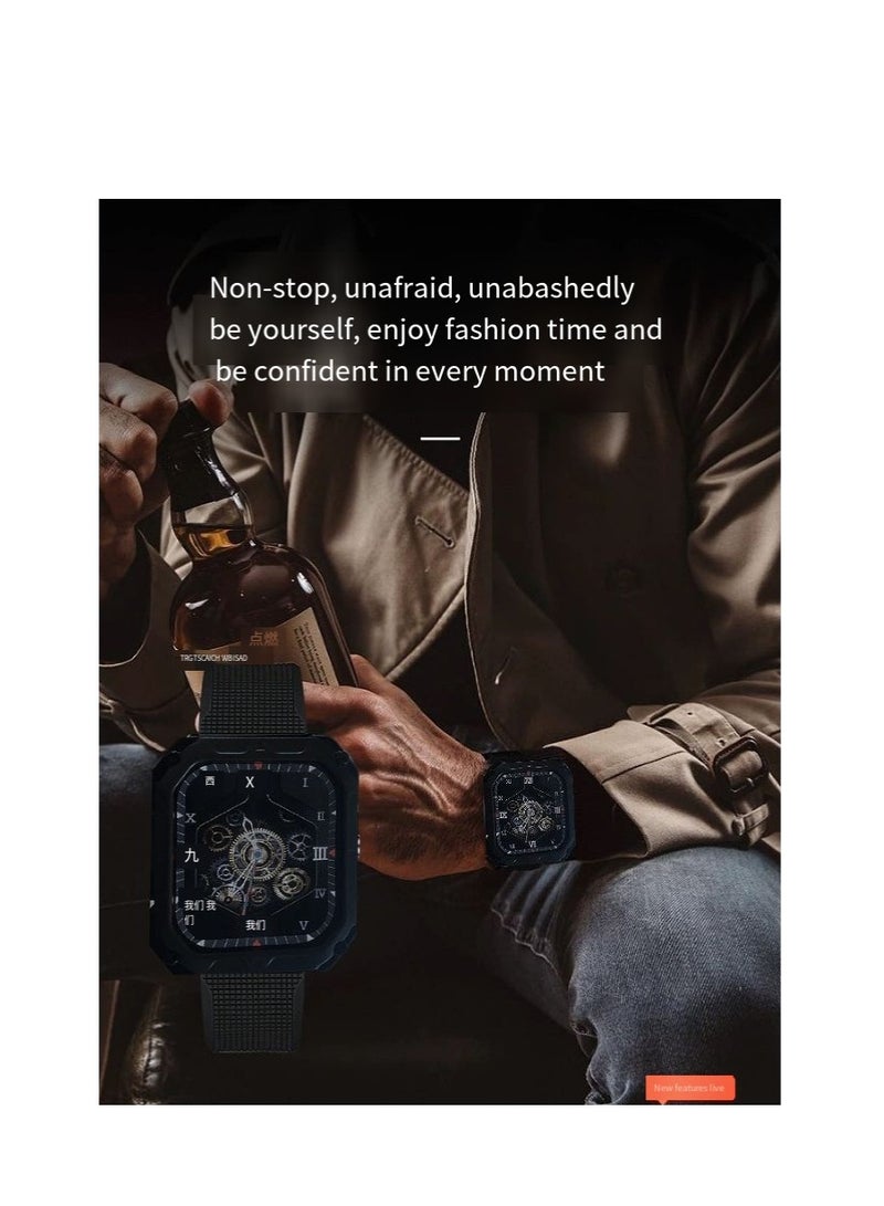 AROAQ K55 Pro Smart Watch, Black Multifunctional Sports Watch, Ip68 Waterproof Health Watch, Bluetooth Calling Smartwatches For Men And Women - Image 3