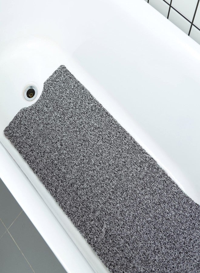 Leotruny Bath Tub Shower Mat 40 x 16 Inch Non-Slip Soft PVC Loofah Mats for Bathroom (C04-Mix Color) - Image 1