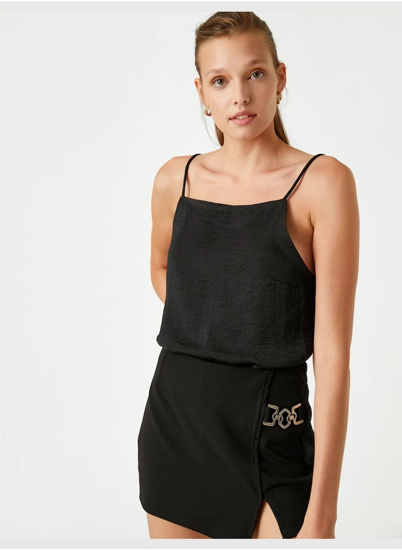 كوتون Strappy Basic Tank Top