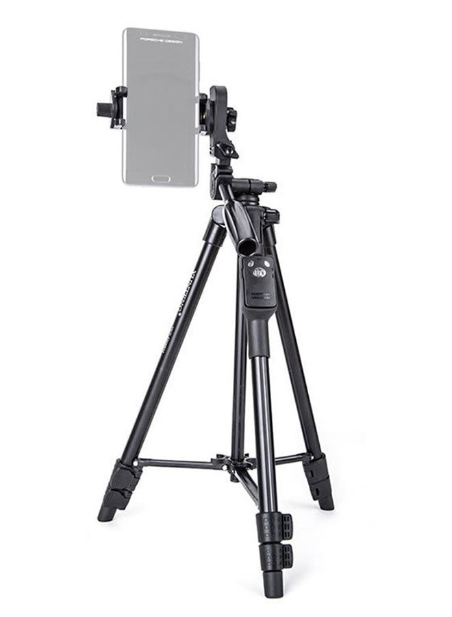 VCT-5208 Portable Tripod Stand With Remote Shutter Black - Image 4