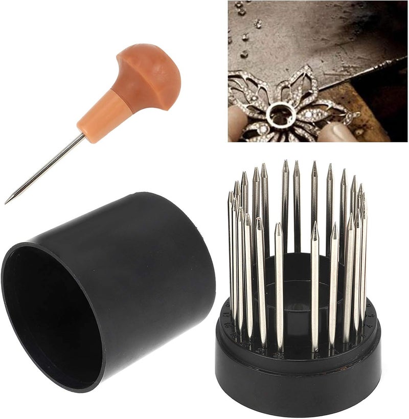 cheekyglo Beading Tools Set, Jewelry Equipment Diamond Bead Grain Tool, for Diamond Stone Setting Graver Jewelry Beading Tool DIY Crafting Jewelry Making - Image 4
