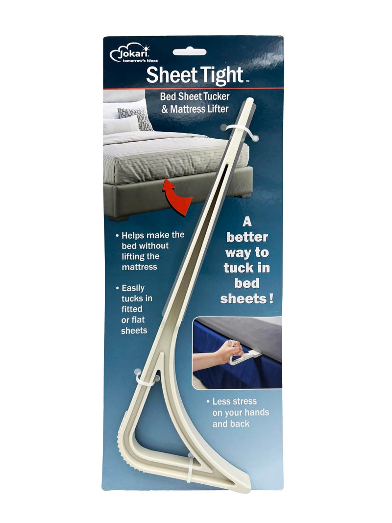 Jokari Mattress Lifter and Sheet Tucking Tool. Ergonomic Handle for Easy Mattress Lifting and Bed Making. Reduce Back, Arm and Hand Strain. Easily Tuck Fitted and Flat Sheets to Simplify Bed Making - Image 2