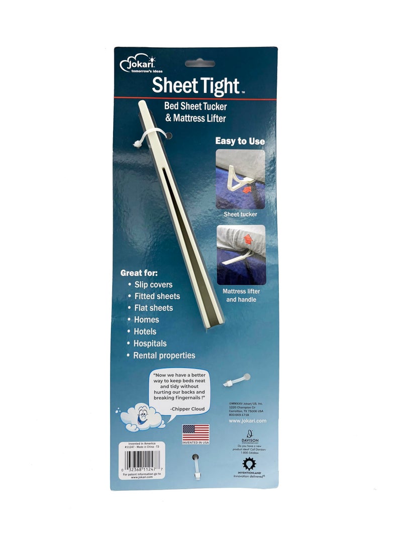 Jokari Mattress Lifter and Sheet Tucking Tool. Ergonomic Handle for Easy Mattress Lifting and Bed Making. Reduce Back, Arm and Hand Strain. Easily Tuck Fitted and Flat Sheets to Simplify Bed Making - Image 3