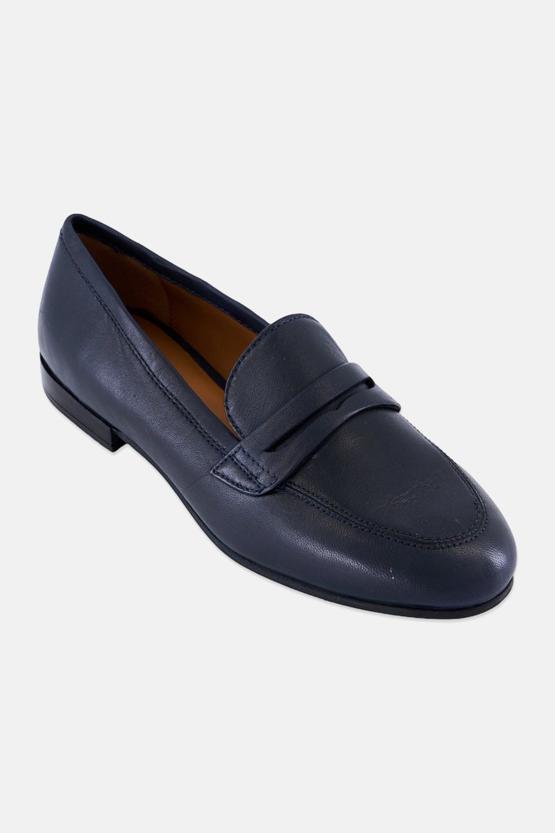 GEOX Women D New Marlina C Slip On Casual Shoes, Navy - Image 1