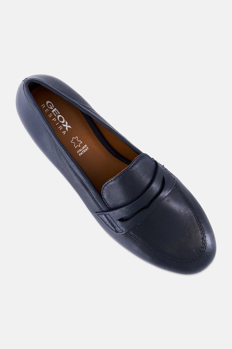 GEOX Women D New Marlina C Slip On Casual Shoes, Navy - Image 4