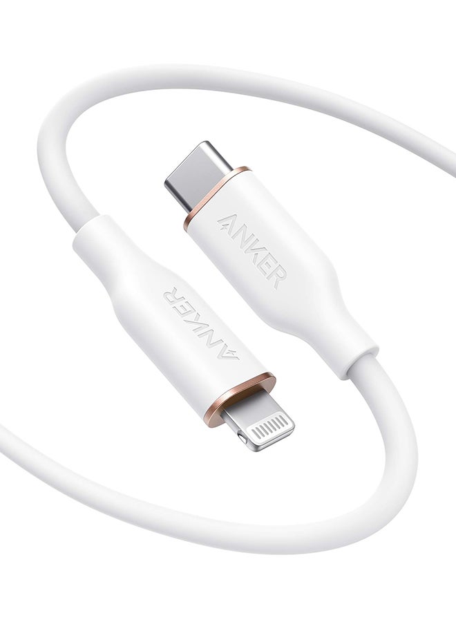 Anker USB C Charger, iPhone Charger, 2-Pack 20W Dual Port USB Fast Wall Charger, Type C Charger Block for iPhone 17/17 Pro/17 Pro Max/16, iPad Pro, AirPods, Samsung S26/S25(Cable Not Included) White White & Anker PowerLine III Flow, 60W USB C to Lightning Cable for iPhone 17/16/15/14 Pro Max/13/12/11/X/XS Max [1.8M, Cloud White] Supports Power Delivery, Silicone Cable White Bundle - Image 3