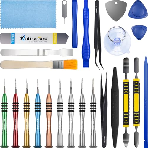 Warmstor Diy Crafts 5802 21 in 1 Opening Pry Tools Repair Kit With Spudgers, Anti-static Wrist Strap, Ruler, Tweezers, Multicolor - Image 1
