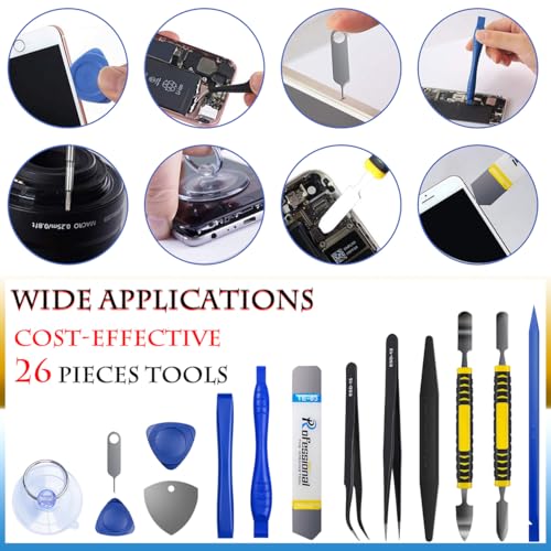 Warmstor Diy Crafts 5802 21 in 1 Opening Pry Tools Repair Kit With Spudgers, Anti-static Wrist Strap, Ruler, Tweezers, Multicolor - Image 5