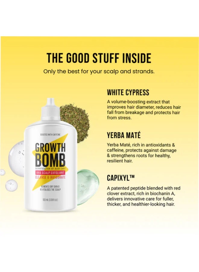 Growth Bomb Hair Scalp AHA Exfoliant 100ml - Image 3