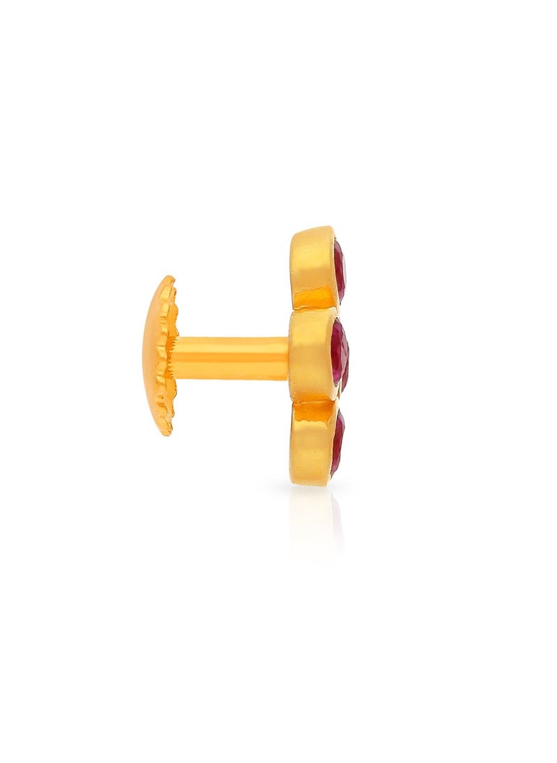 Malabar Gold and Diamonds - 22 Carat 916 Purity Yellow Gold Earring EG3415402Y For Girls - Image 1