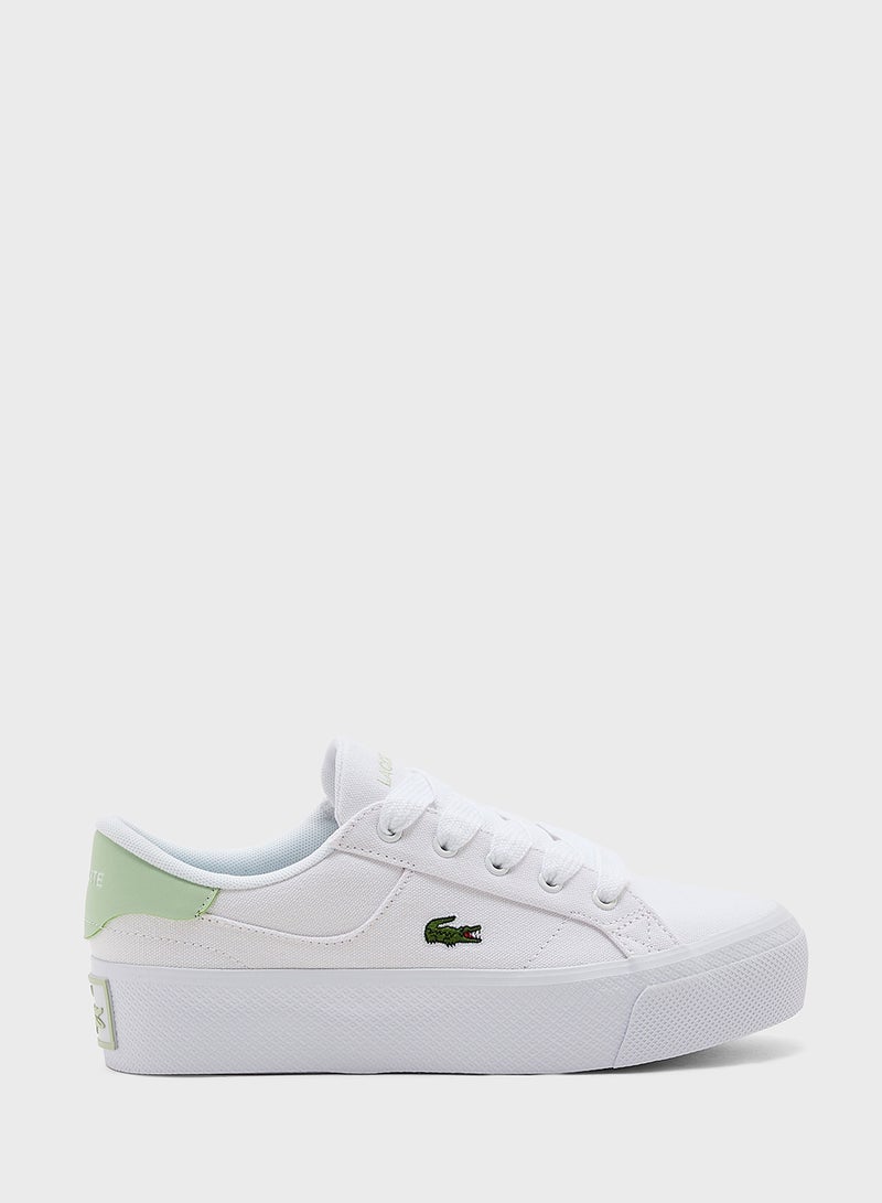 LACOSTE Vulcanized Ziane Platform Low Top Sneakers - Image 1