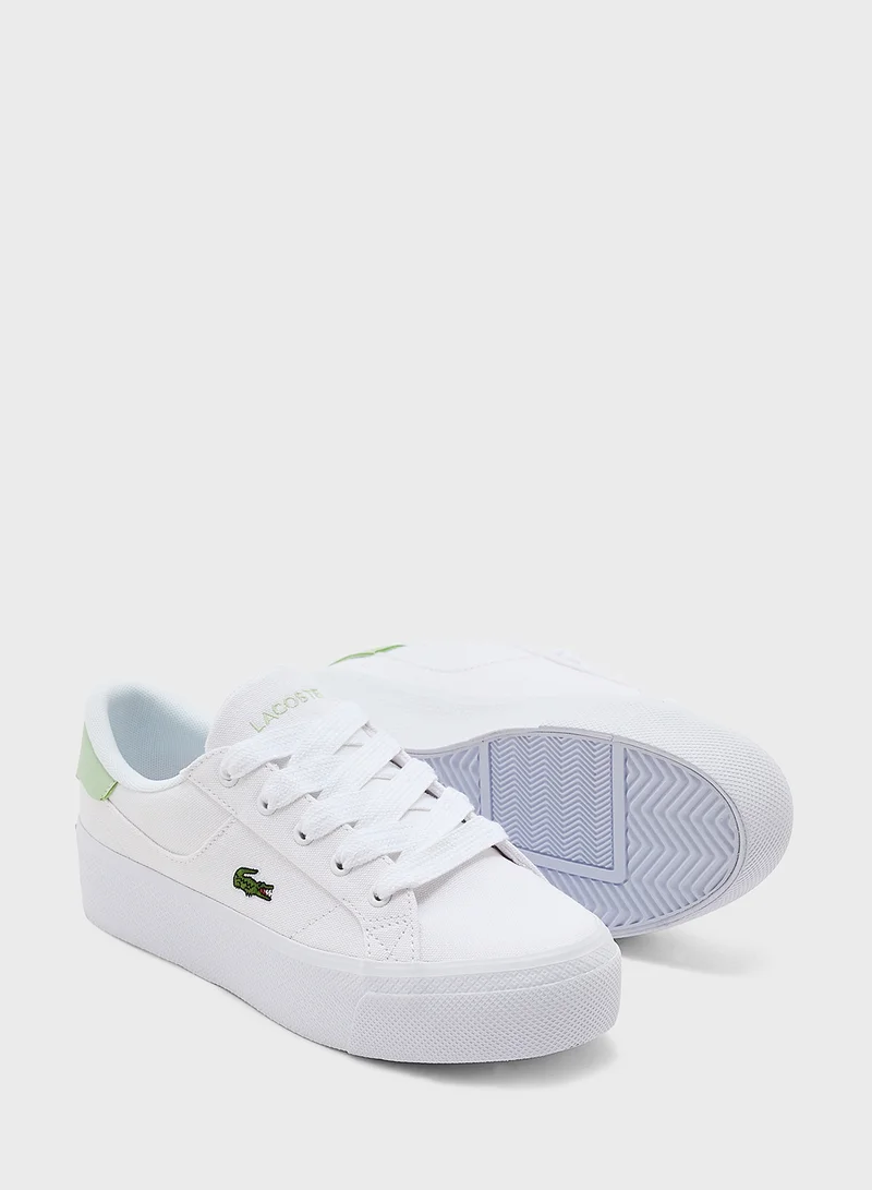 LACOSTE Vulcanized Ziane Platform Low Top Sneakers