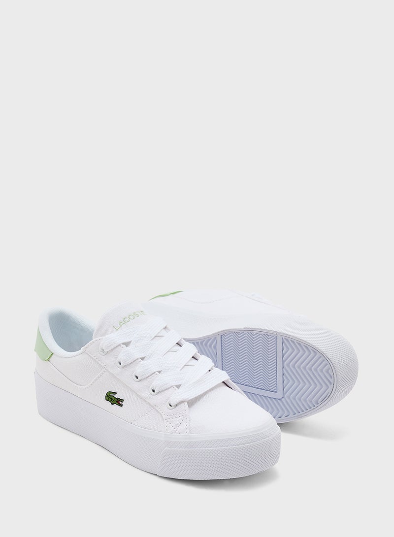 LACOSTE Vulcanized Ziane Platform Low Top Sneakers - Image 3