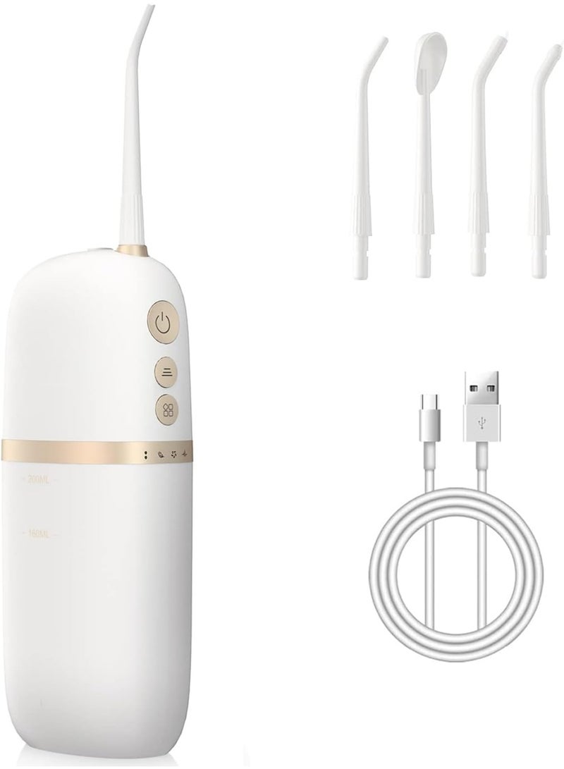 Zikra Water Flosser Cordless, 12oz Large Tank Water Dental Flosser for Teeth Cleaning and Flossing Oral Irrigator/ 5 Modes with 7 Tips, IPX7 Waterproof Dental Flosser - Image 1