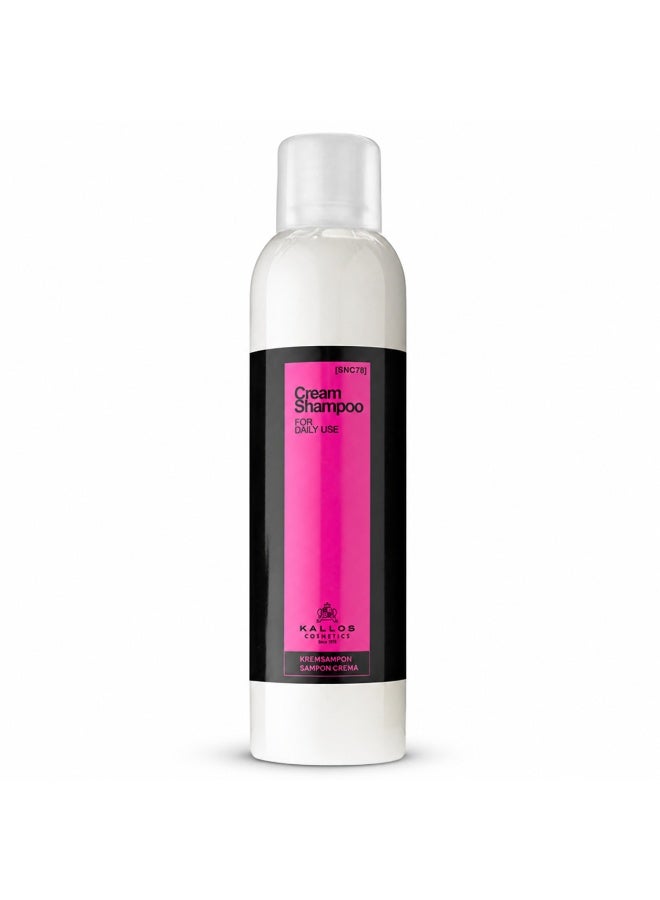 KALLOS Cream Shampoo 700ml – Nourishing Daily Shampoo for Hair Hydration - Image 1