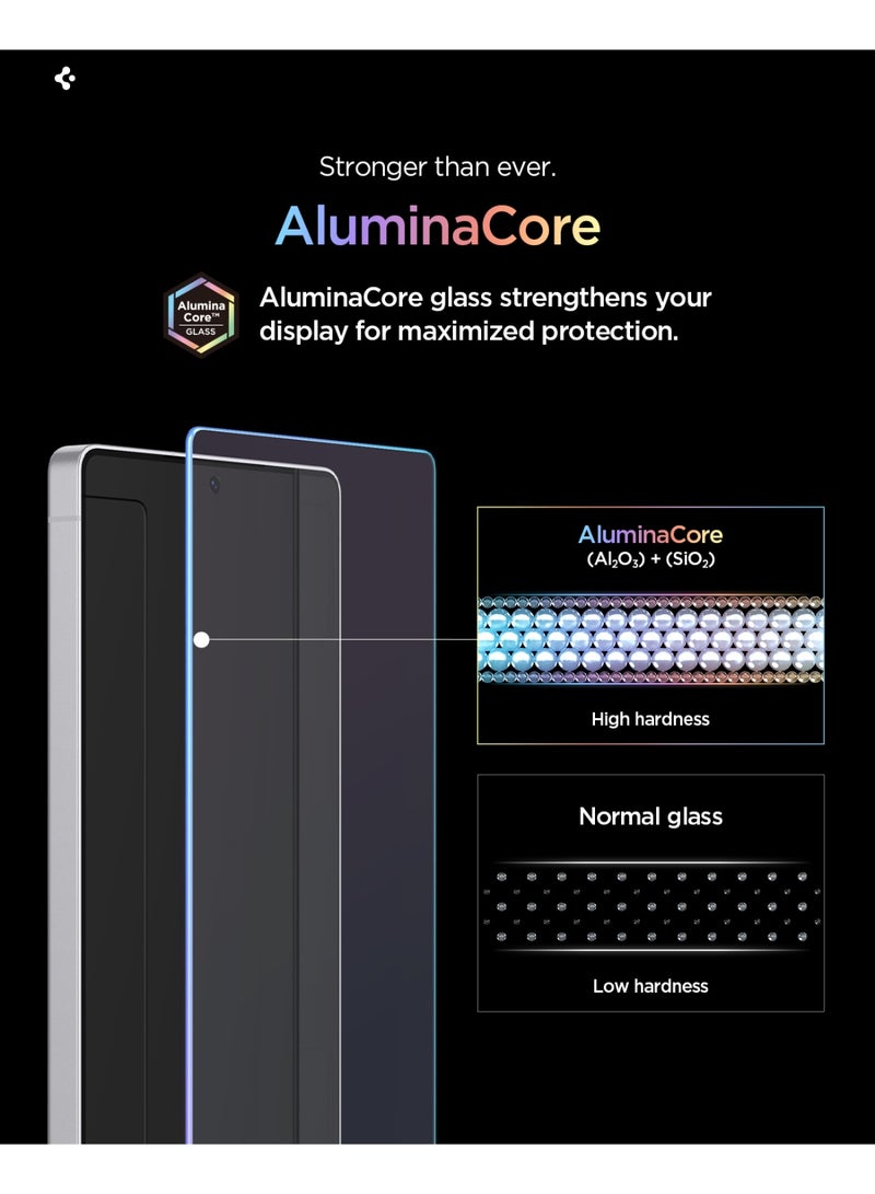 Spigen GLAStR EZ Fit PRO Samsung Galaxy S26 ULTRA Screen Protector [2 PACK] Premium Tempered Glass [Aluminum-Enhanced Durability] Impact resistance | Auto Alignment | Case Friendly - 2 PACK - Image 3