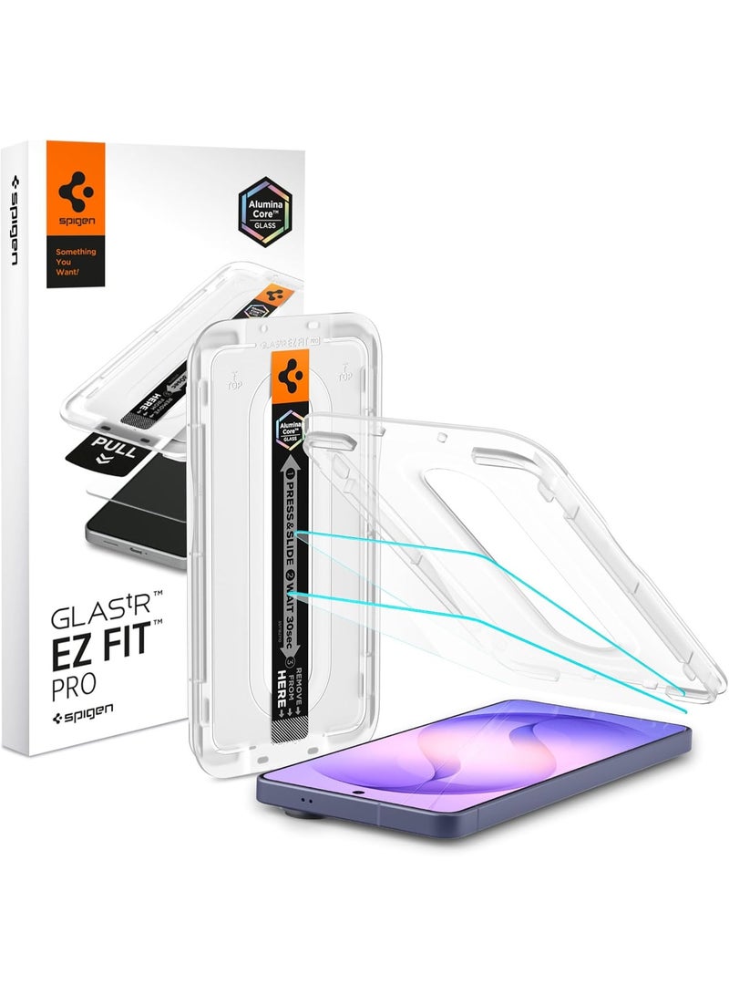 Spigen GLAStR EZ Fit PRO Samsung Galaxy S26 ULTRA Screen Protector [2 PACK] Premium Tempered Glass [Aluminum-Enhanced Durability] Impact resistance | Auto Alignment | Case Friendly - 2 PACK - Image 1