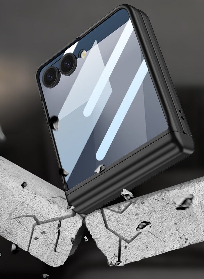 عام غطاء سامسونج جالكسي زد فليب 7 مع قلم S-Pen - حافظة قلم S-Pen، حماية مغناطيسية للمفصلة، واقي شاشة - Image 3