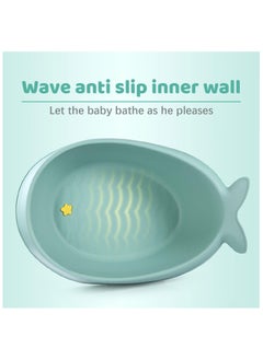 BLOOMING TIME Infant Bath Tub with Safety Mesh Lining - Portable Non-Slip Design, Quick-Dry Net & Drain Plug for Newborn to Toddler (0-6 Years)  - Image 5
