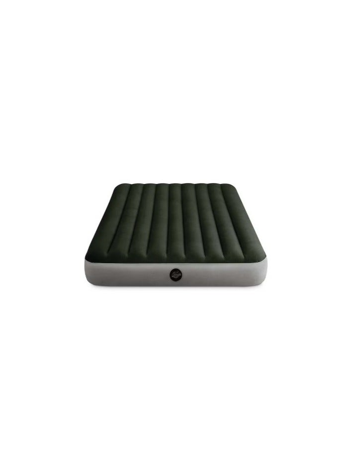INTEX Dura-Beam Queen Air Mattress With Battery Pump  - Image 1