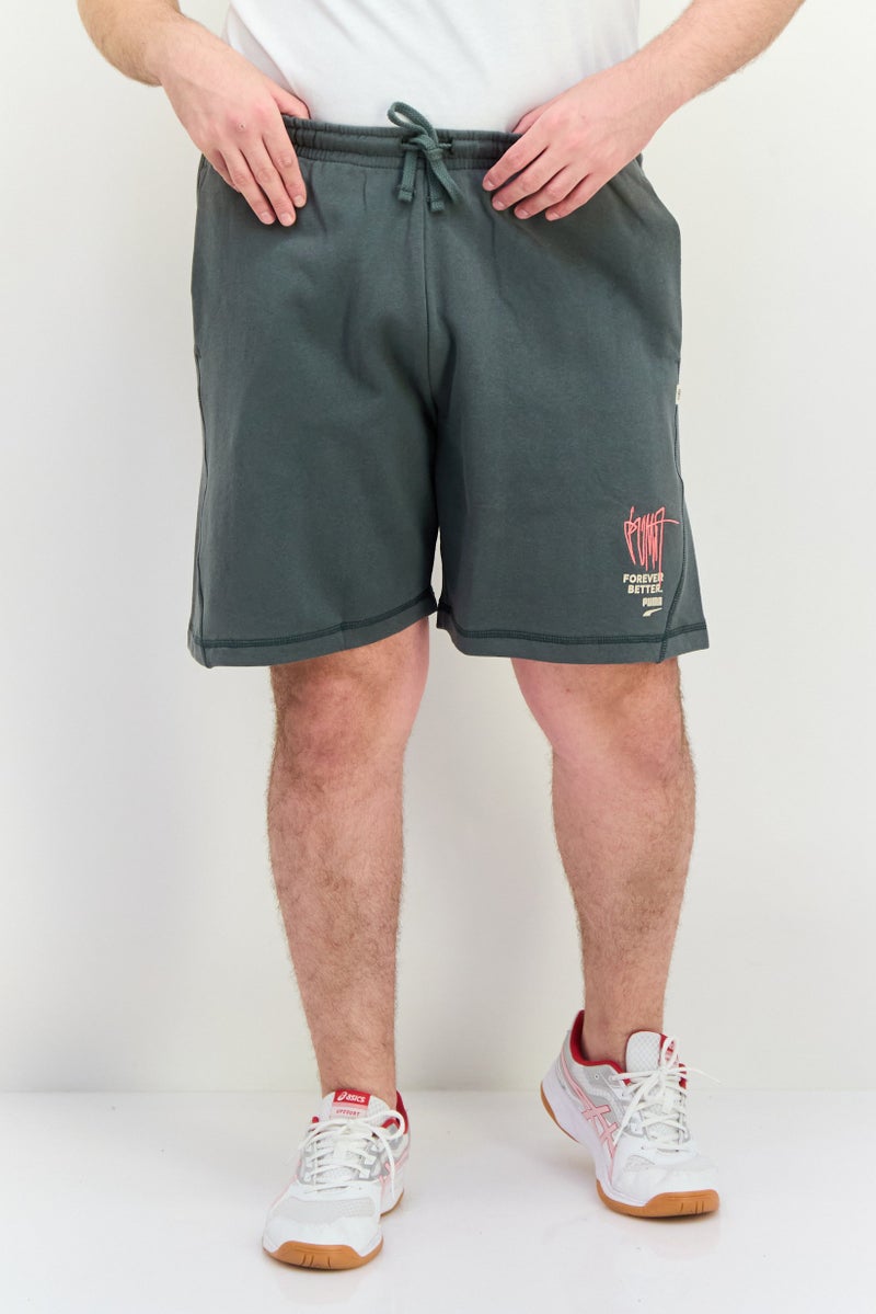 PUMA Men Relaxed Fit Outdoor Shorts, Sage Green - Image 1