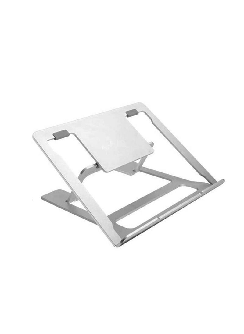 GENNEXT 6 levels Adjustable Aluminum Laptop Stand, Portable & Foldable Laptop Holder Compatible with MacBook Pro, All Notebooks, Apple Laptop Stand with Anti-Slip Silicone Pad  - Image 1