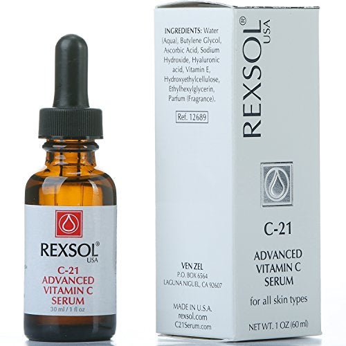 REXSOL 21 ADVANCED VITAMIN C SERUM ORGANIC VITAMIN C SERUM FOR FACE NATURAL VITAMIN C SERUM DARK SPOT CORRECTOR FOR FACE 30 ml 1 fl oz - Image 5