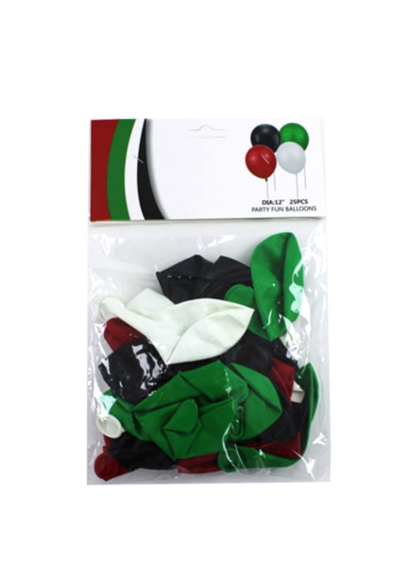 PARTY FUN - UAE 12'' Balloon 25PCS/Bag - Image 1