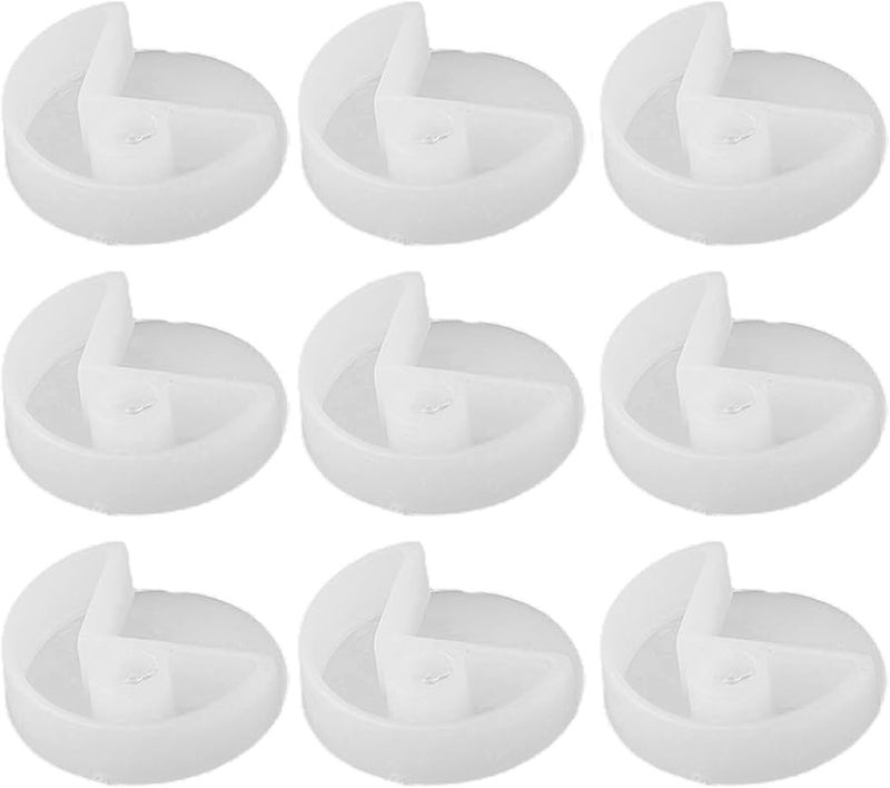 مشابك تركيب مرايا بدون إطار 20 قطعة مجموعة تثبيت بلاستيكية مع مسامير ارتفاع 5 مم - Image 1