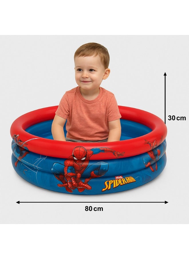 MARVEL Spiderman Inflatable Pool for Kids - 3-Ring Swimming Pool (80cm x 30cm), Ideal for Toddlers, Infants, and Babies for Backyard, Indoor & Outdoor Fun, Pool Parties, and Games | Ages 3-8  - Image 5
